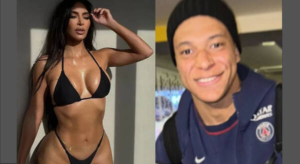 ¡Mamau! Kim Kardashian fue a buscar a un ídolo del fútbol mundial