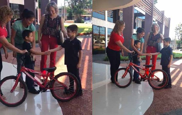 Obsequió su bicicleta a un niño como regalo anticipado de cumpleaños en Coronel Oviedo   – Prensa 5