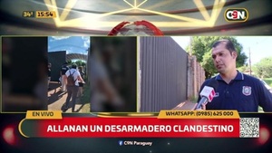 Desarmadero clandestino en Luque - C9N