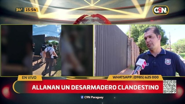 Desarmadero clandestino en Luque - C9N