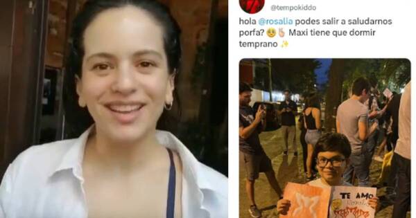 La Nación / Viral: el saludo de Rosalía para Maxi, su pequeño fan paraguayo
