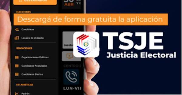 La Nación / TSJE lanza app para información electoral