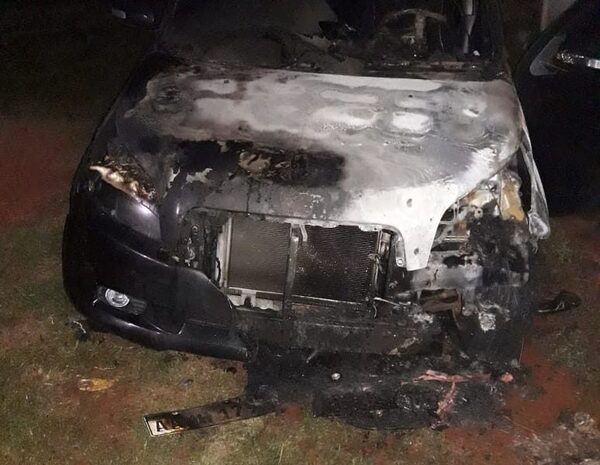 Vehículo se incendia en CDE