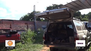 Allanan desarmadero clandestino en Luque y hallan vehículo robado - trece
