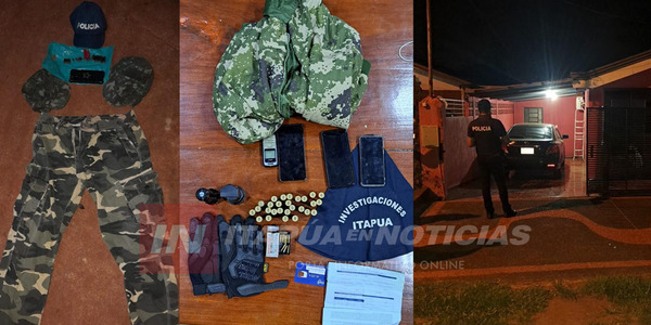 ALLANARON VIVIENDAS EN BÚSQUEDA DE FALSOS POLICÍAS ATRACADORES - Itapúa Noticias