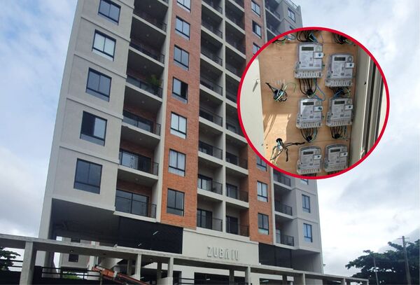 Intervienen suministros en situación irregular de un edificio en Luque - Megacadena — Últimas Noticias de Paraguay