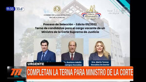 Completan la terna para ministro de la Corte | Telefuturo