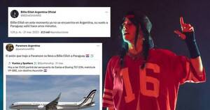 La Nación / ¿Billie Eilish ya está en Paraguay? Confirman que la artista partió de Argentina el martes