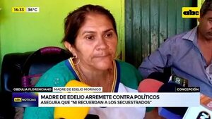 Video: Madre de Edelio arremete contra políticos  - ABC Noticias - ABC Color