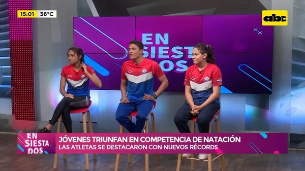 Video: Jóvenes triunfan en competencia de natación - Ensiestados - ABC Color