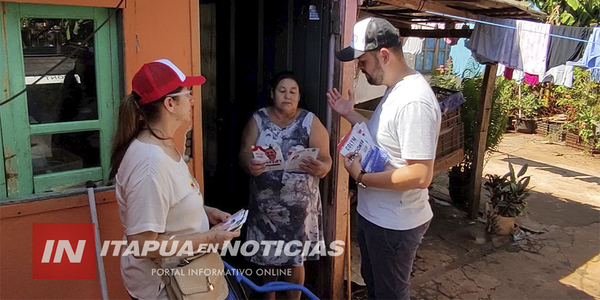 DENNIS FRAULOB RECORRIÓ EL BARRIO SAN PEDRO DE ENCARNACIÓN - Itapúa Noticias