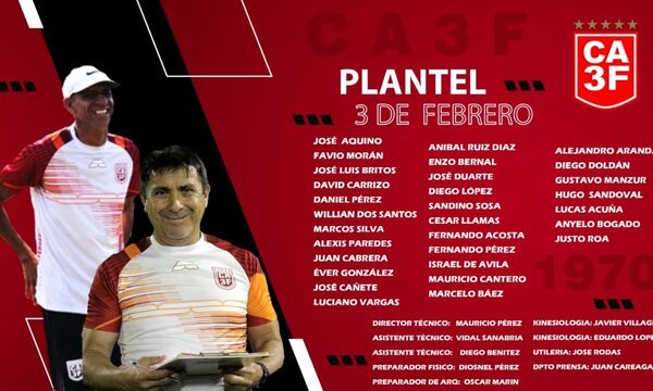 3 de Febrero confirma plantel para la Intermedia 2023
