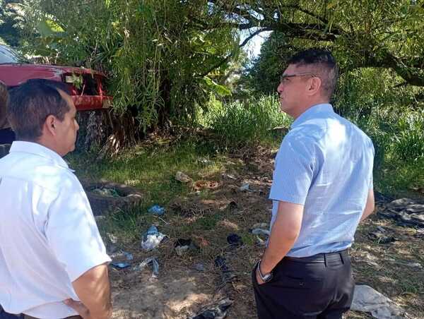 Chikunguña: Intendente verificó trabajos de limpieza sobre la línea Internacional y en predio del IPS