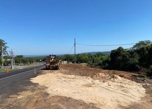 Iniciaron construcción de rampa de frenado en la zona de Pedrozo para reducir accidentes