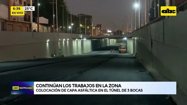 Video: continúan los trabajos del Túnel de Tres Bocas - ABC Noticias - ABC Color