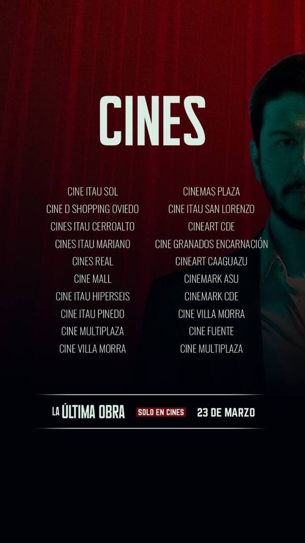 Desde hoy ya se puede ver “La Última Obra” en todos los cines - El Trueno