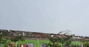 La Nación / Fuerte temporal ocasiona destrozos en Caaguazú