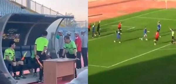 ¡Insólito! Un árbitro en Egipto utilizó el celular de un hincha para anular un gol