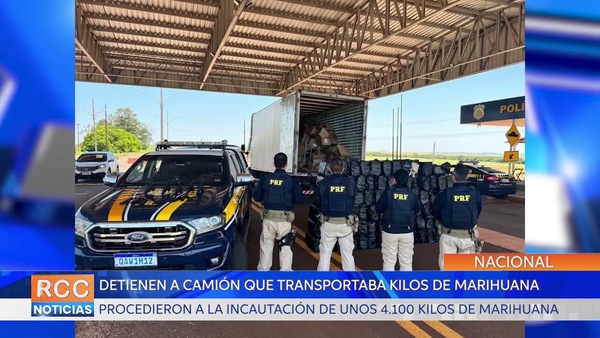 En Brasil detienen a camión que transportaba más de 4.000 kilos de marihuana proveniente de Paraguay