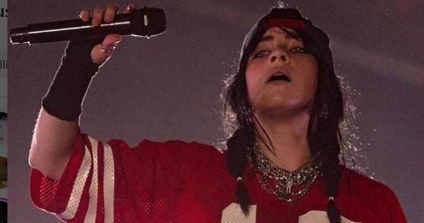 ¡No va a ser! Una feroz ura le robó el show a Billie Eilish y ella quedó encantada