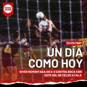 [VIDEO] El día que River Plate levantó un 0-3 contra Boca con gol de un paraguayo