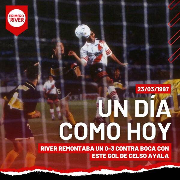 [VIDEO] El día que River Plate levantó un 0-3 contra Boca con gol de un paraguayo