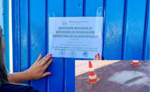 Municipalidad de CDE sancionó a aguatera que perforó asfalto nuevo