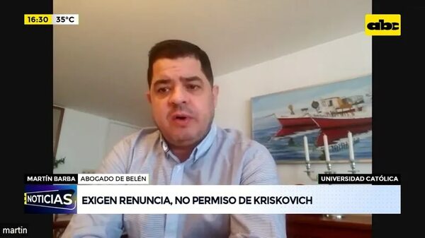 Video: Exigen renuncia, no permiso, de Kriskovich - ABC Noticias - ABC Color