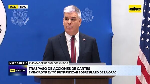 Video: Embajador evitó responder sobre Cartes y plazo de la OFAC - ABC Noticias - ABC Color