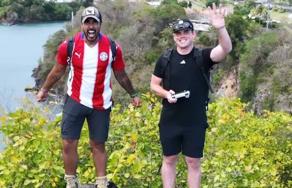 El yanki y el esteño, los dos viajeros que se hicieron socios en Paraguay, se encontraron en Tobago