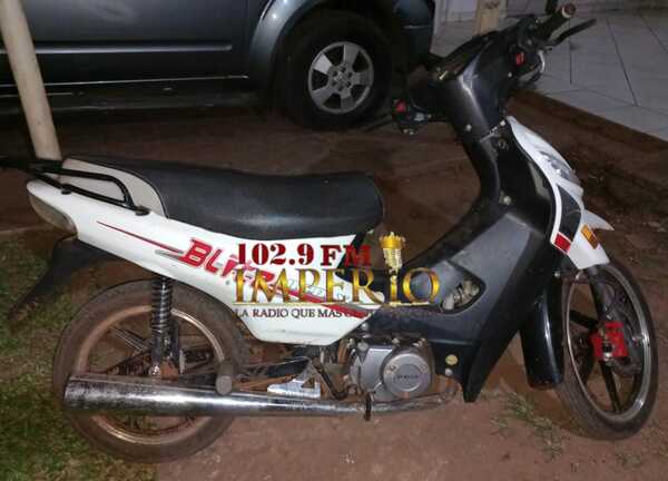 Motocicleta hurtada de una enfermera fue hallada en poder de un menor de 17 años - Radio Imperio