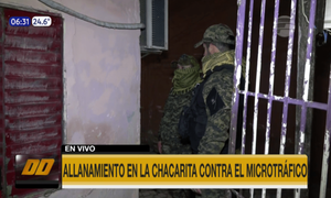 Allanamiento contra el microtráfico en la Chacarita | Telefuturo