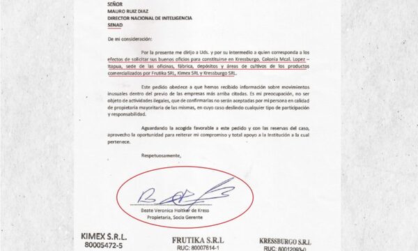 Dueña pide a SENAD intervenir Frutika ante «movimientos inusuales»