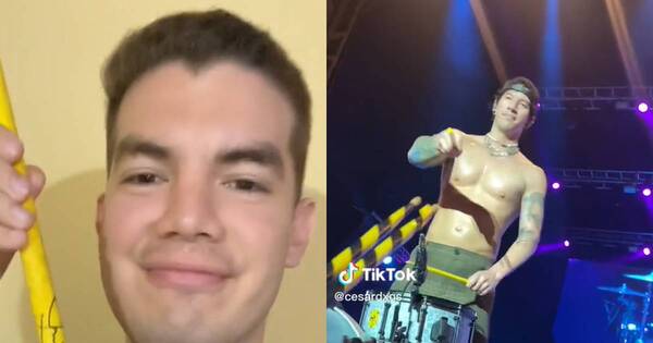La Nación / Baterista de Twenty One Pilots regaló sus palillos a youtuber paraguayo