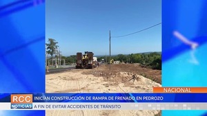 Iniciaron construcción de rampa de frenado en la zona de Pedrozo para reducir accidentes