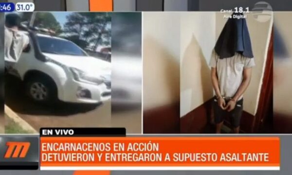 Encarnacenos detuvieron a supuesto delincuente | Telefuturo