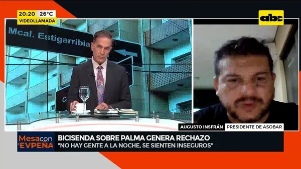 Video: Bicisenda sobre Palma genera rechazo - Mesa de Periodistas - ABC Color