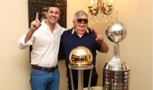 Santi Peña visitó a Osvaldo Domínguez Dibb: “El que lo ganó todo”
