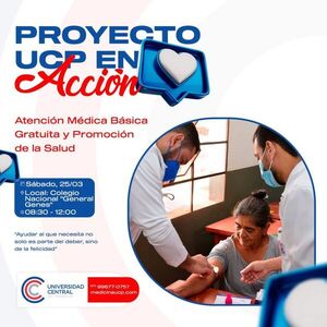 Hoy sábado habrá atención médica gratuita de la UCP en el barrio Gral. Genes