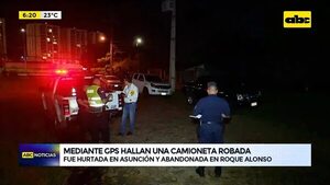 Video: mediante GPS hallan una camioneta robada  - ABC Noticias - ABC Color