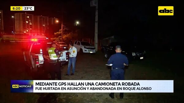 Video: mediante GPS hallan una camioneta robada  - ABC Noticias - ABC Color