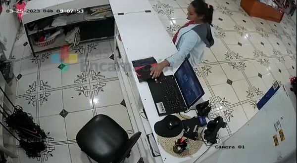 Mujer sup. hurtó dos celulares de un local en el circuito comercial