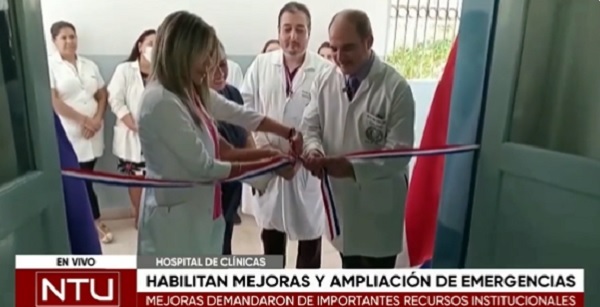 Inauguran mejoras en servicios del Hospital de Clínicas