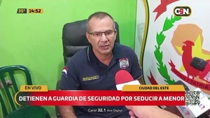 Detienen a guardia de seguridad por seducir a menor - C9N