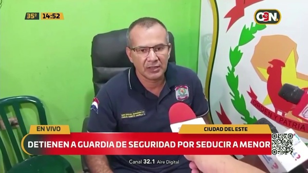 Detienen a guardia de seguridad por seducir a menor - C9N