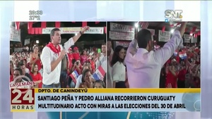 Santiago Peña y Pedro Alliana en Curuguaty - SNT