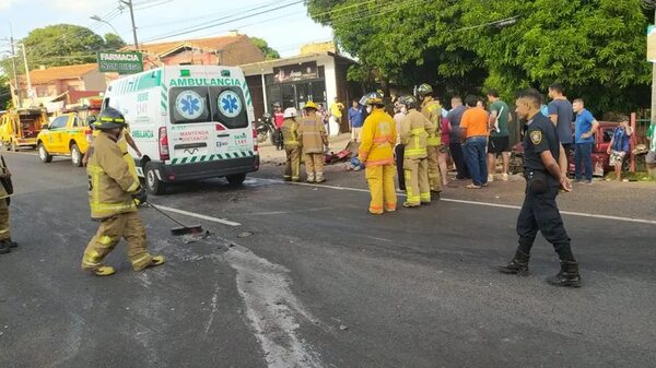 Choque sobre Acceso Sur deja un muerto - Policiales - ABC Color