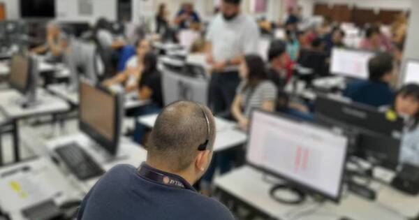 La Nación / Realizan simulacro del TREP con observadores