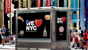Nueva York pasa del icónico "I  NY" a su nuevo logo "We  NYC"
