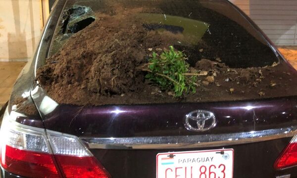 Mujer destruyó vehículo de su rival
